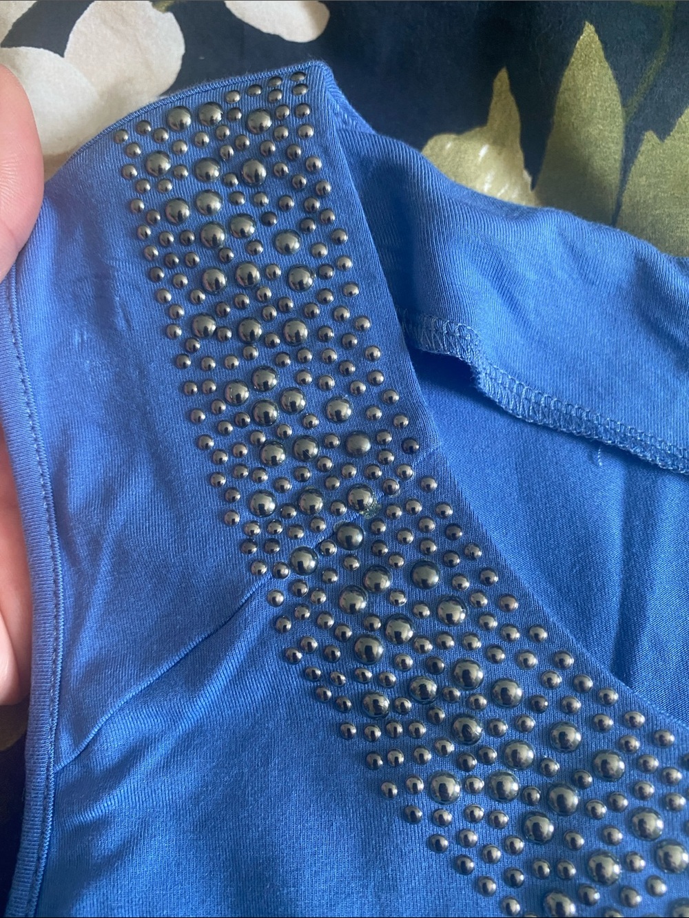 Pixley Bright Blue Scoop Neck Tank - Picture 4 of 6